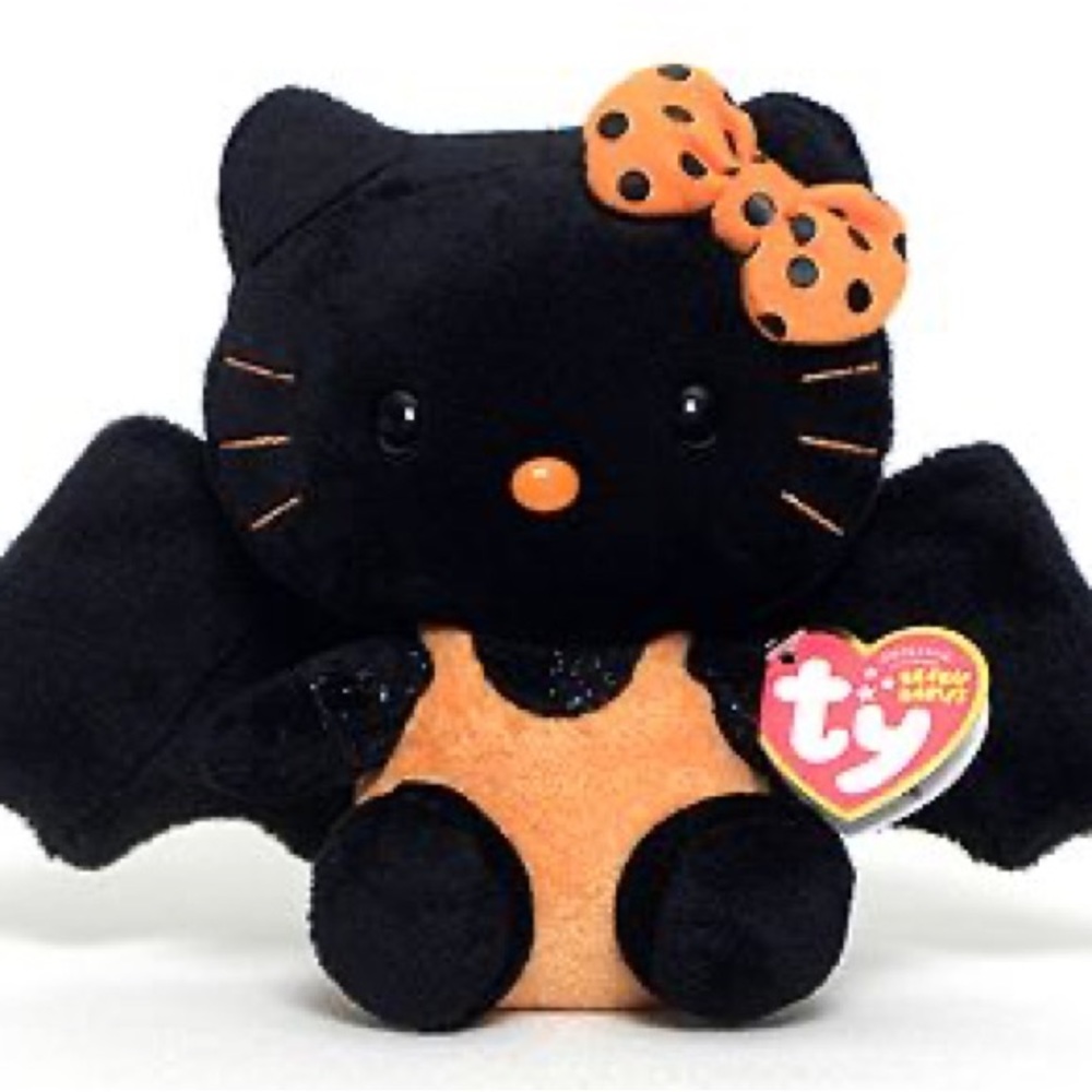 🖤🧡 Rare Halloween Hello Kitty Ty Beanie Baby 🧡🖤